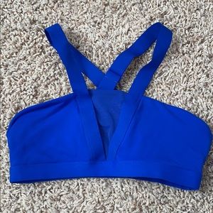 Lorna Jane cross cross mesh cut out bra